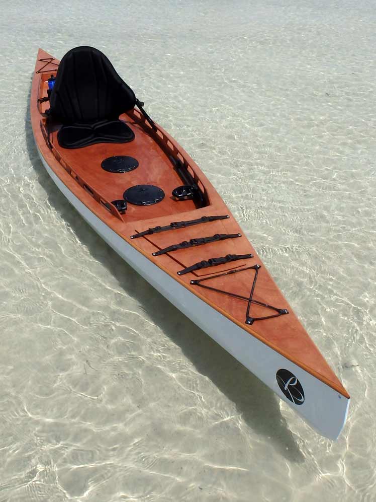sea island sport: wooden sit-on-top kayak that you can