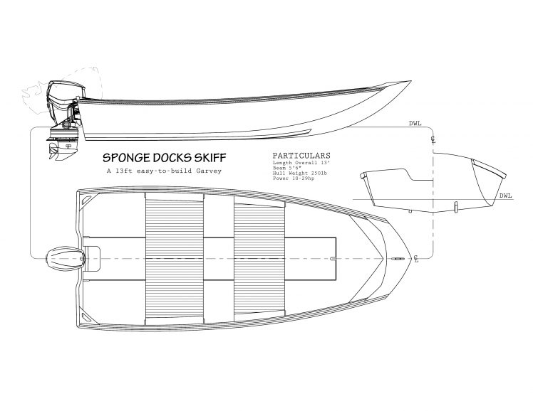 Sponge Docks Skiff 13 